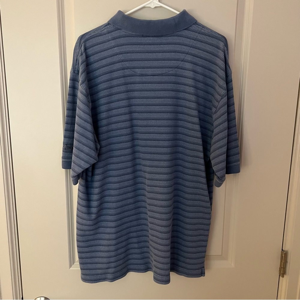 Vintage mens striped short sleeve polo shirt | size Extra Large - Picture 10 of 10